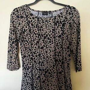 Animal Print 3/4 Sleeve Top